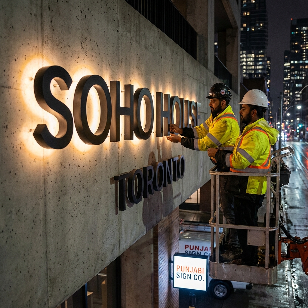 Halo-Lit Signage